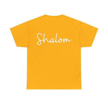 "Shalom" & "Shalom" (Hebrew Greetings) Unisex Heavy Cotton Tee