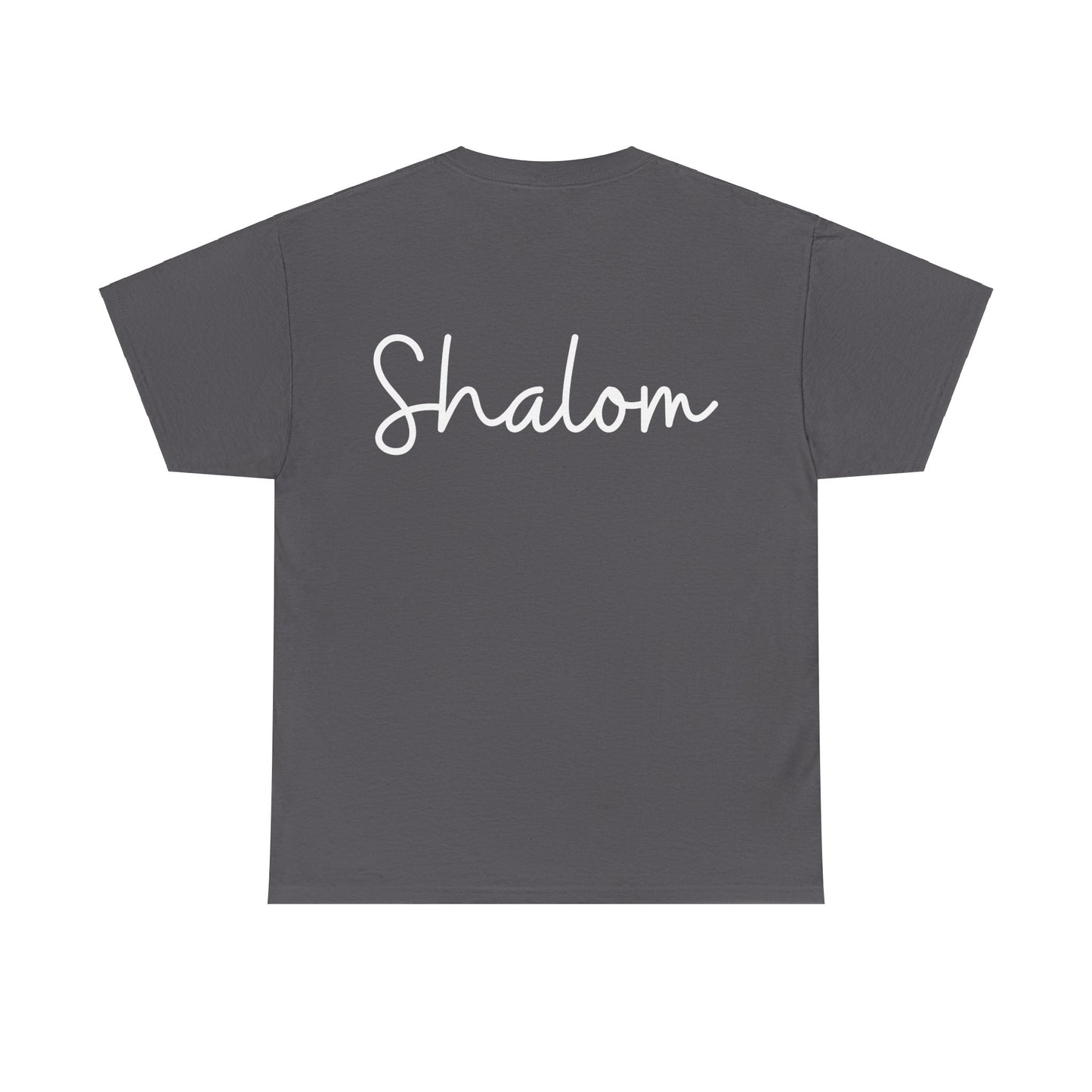 "Shalom" & "Shalom" (Hebrew Greetings) Unisex Heavy Cotton Tee