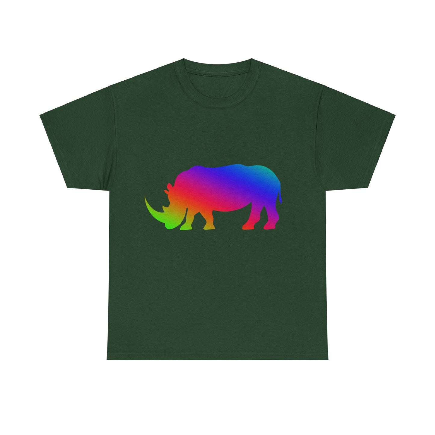 Vibrant, rainbow, colourful Rhino. Ideal for any animal or wildlife lover.  T-SHIRT Use your imagine, bringing magic and sparkle to your life.