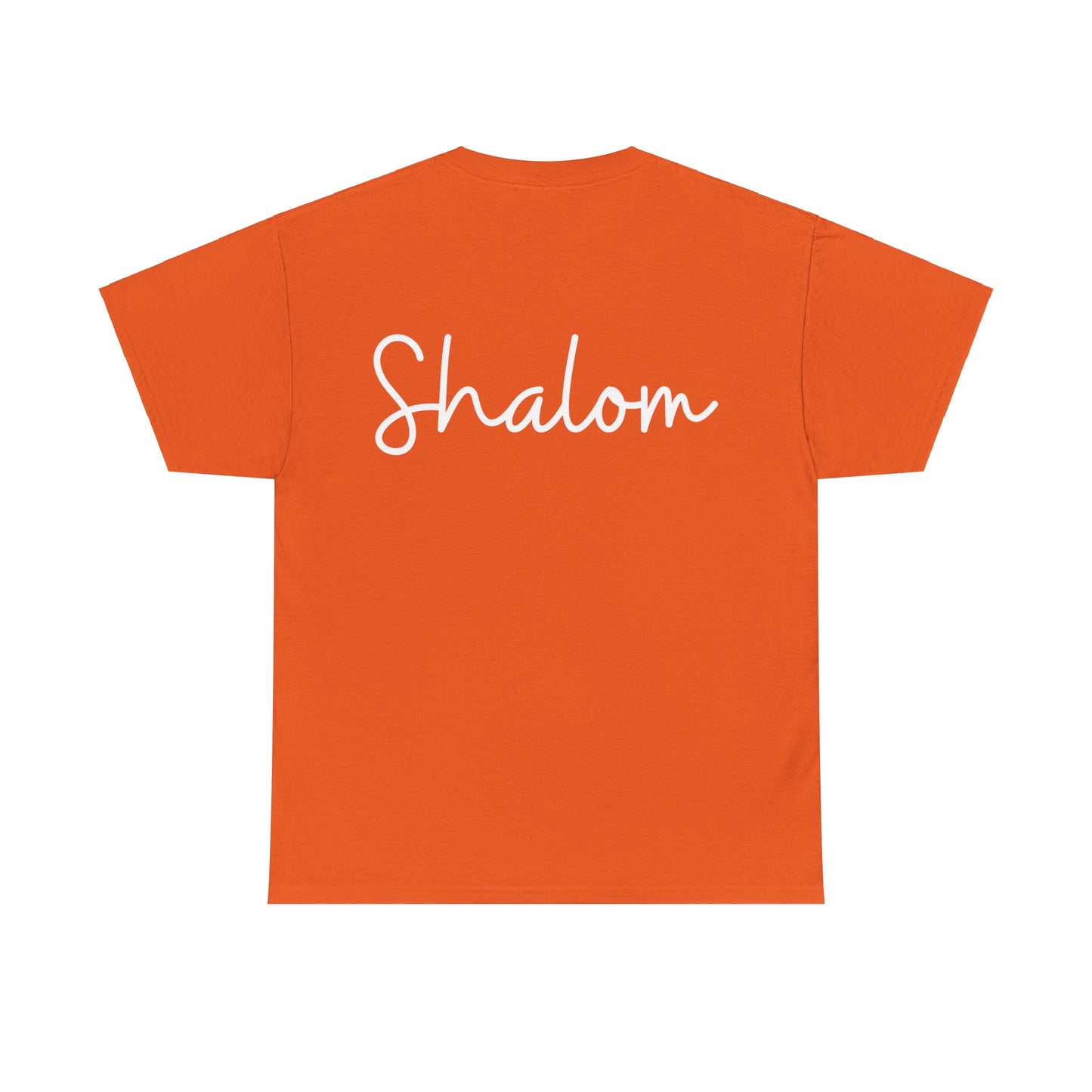 "Shalom" & "Shalom" (Hebrew Greetings) Unisex Heavy Cotton Tee