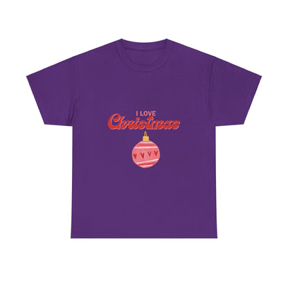 I Love Christmas - Unisex Heavy Cotton Tee
