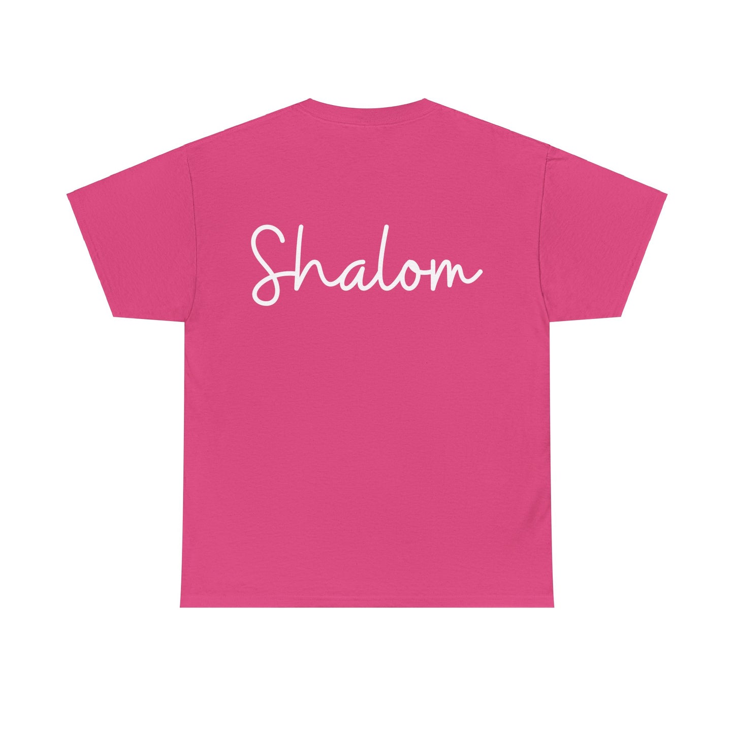 "Shalom" & "Shalom" (Hebrew Greetings) Unisex Heavy Cotton Tee