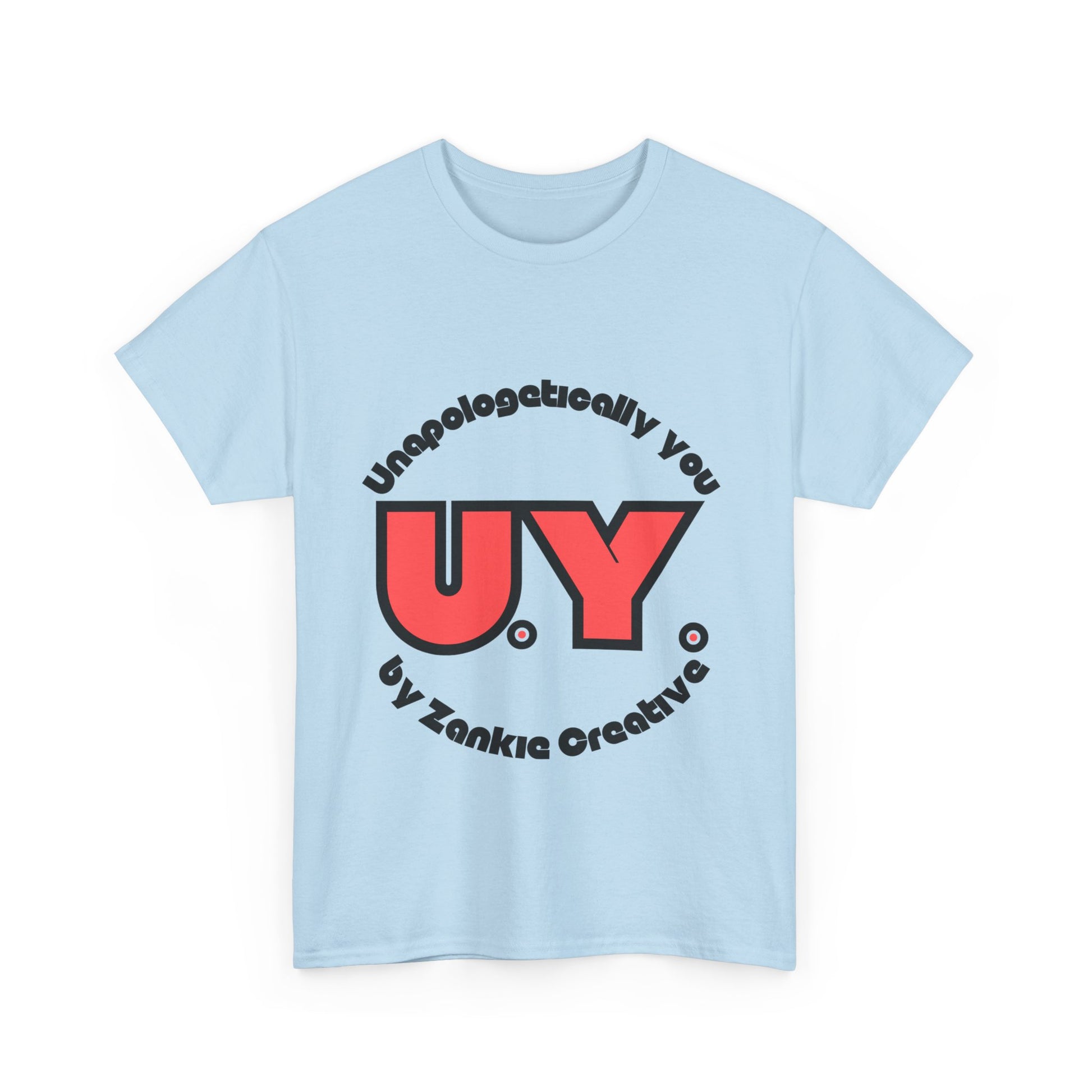 Unapologetically You logo t-shirt featuring bold minimalist design, celebrating individuality and self-expression; ethically sourced cotton, UK-printed, perfect for everyday empowerment and casual streetwear fashion. For all those who strive to be Unapologetically You. 