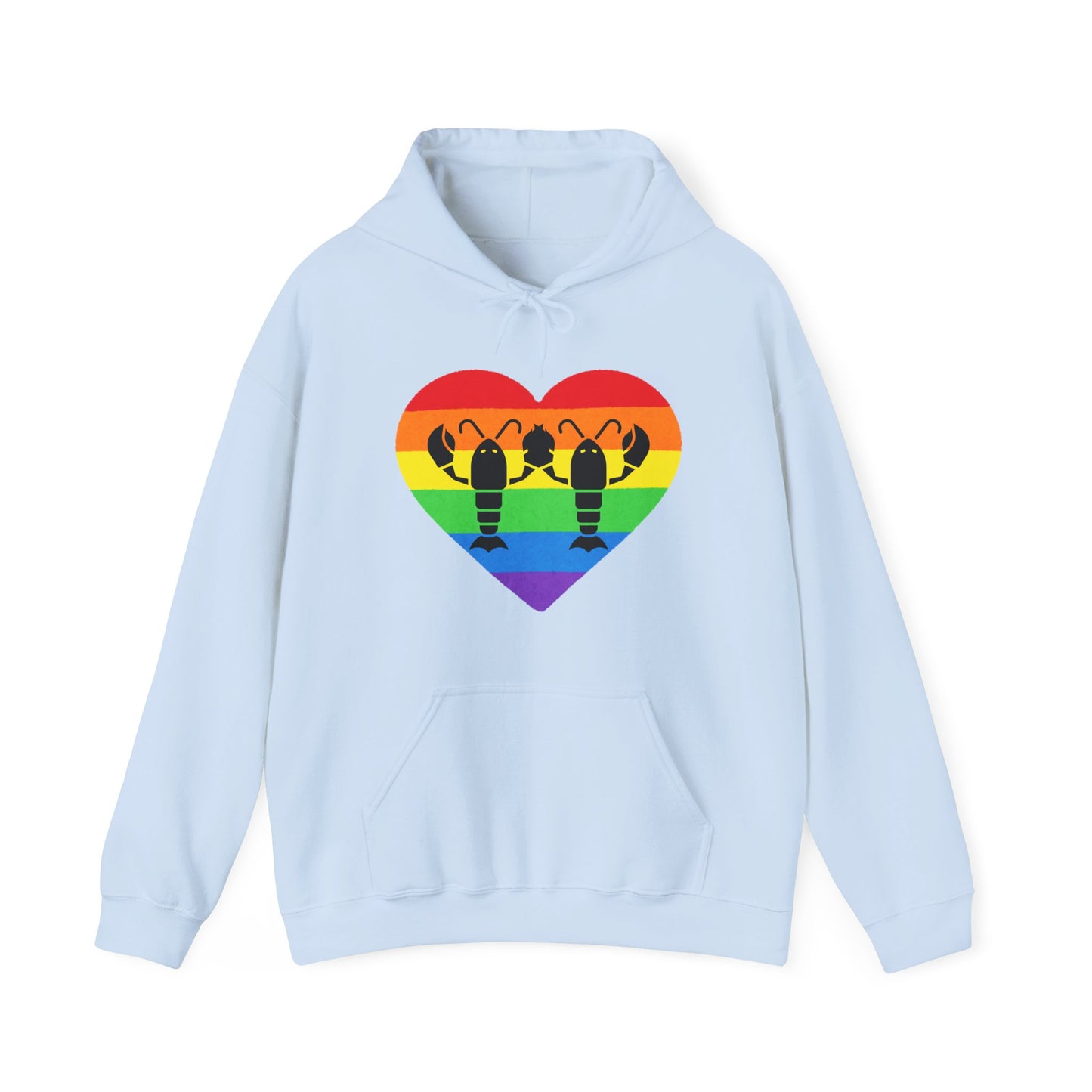 Lobster Love Rainbow Unisex Hoodie