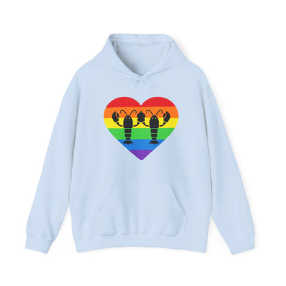 Lobster Love Rainbow Unisex Hoodie