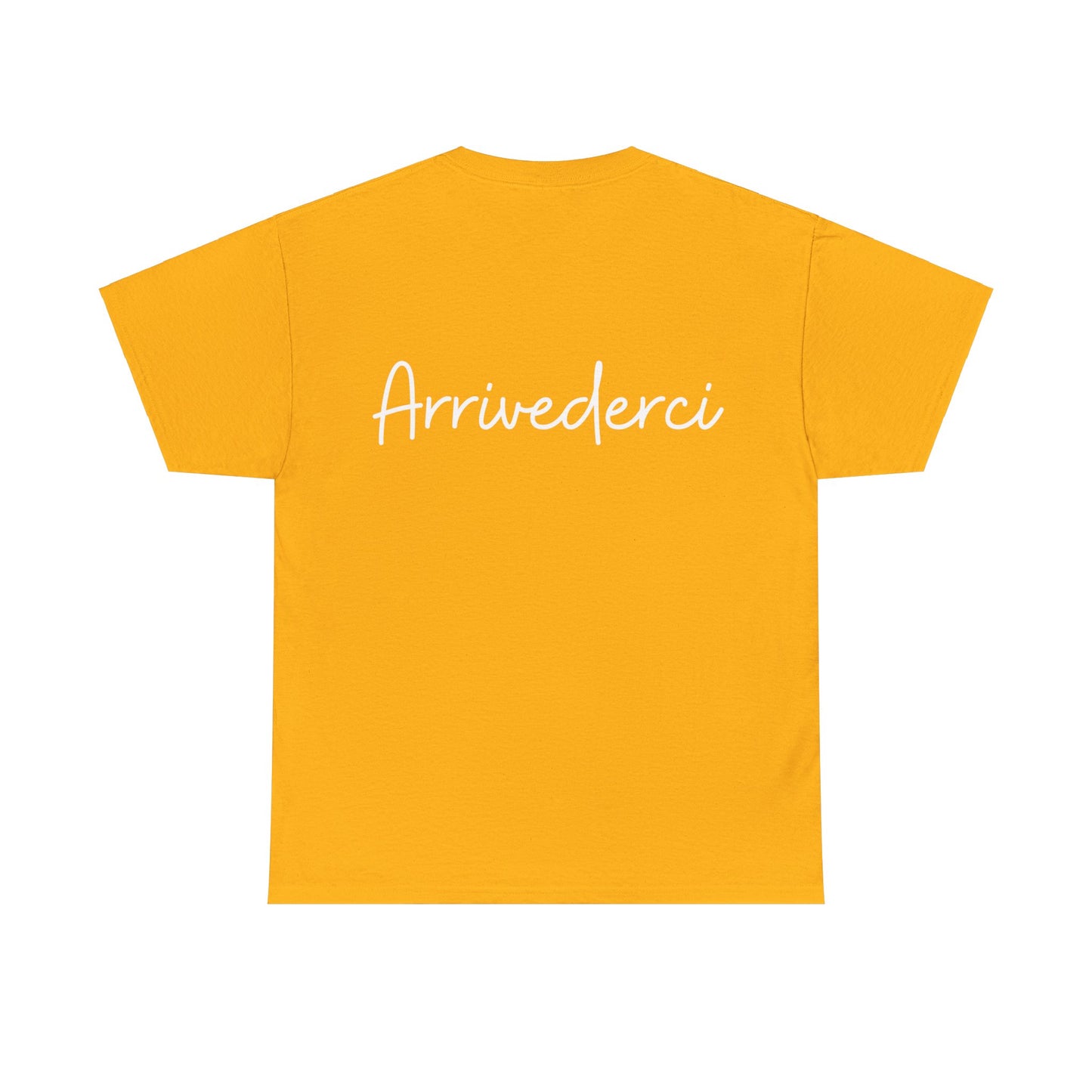 "Ciao" & "Arrivederci" (Italian Greetings) Unisex Heavy Cotton Tee