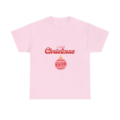I Love Christmas - Unisex Heavy Cotton Tee
