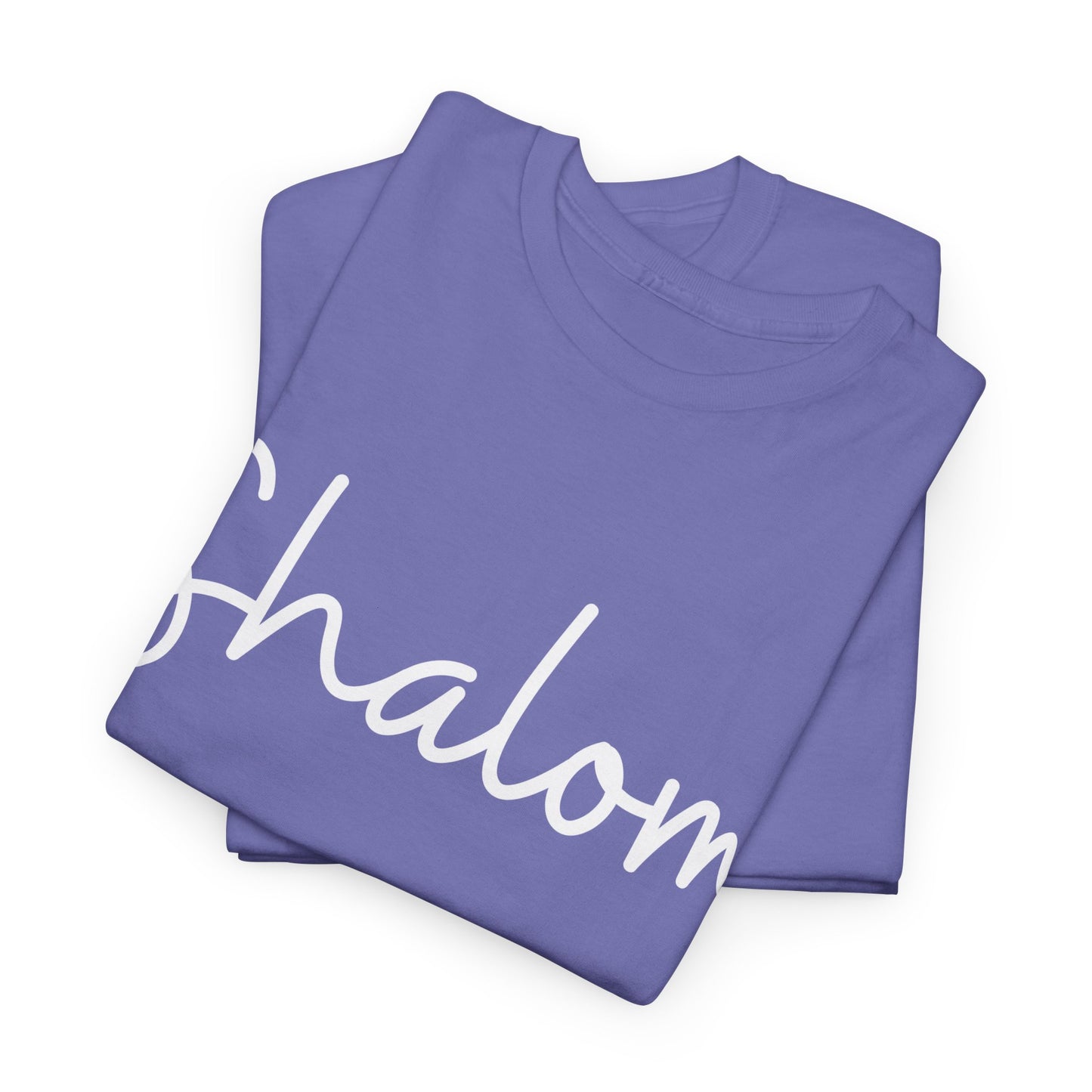 "Shalom" & "Shalom" (Hebrew Greetings) Unisex Heavy Cotton Tee