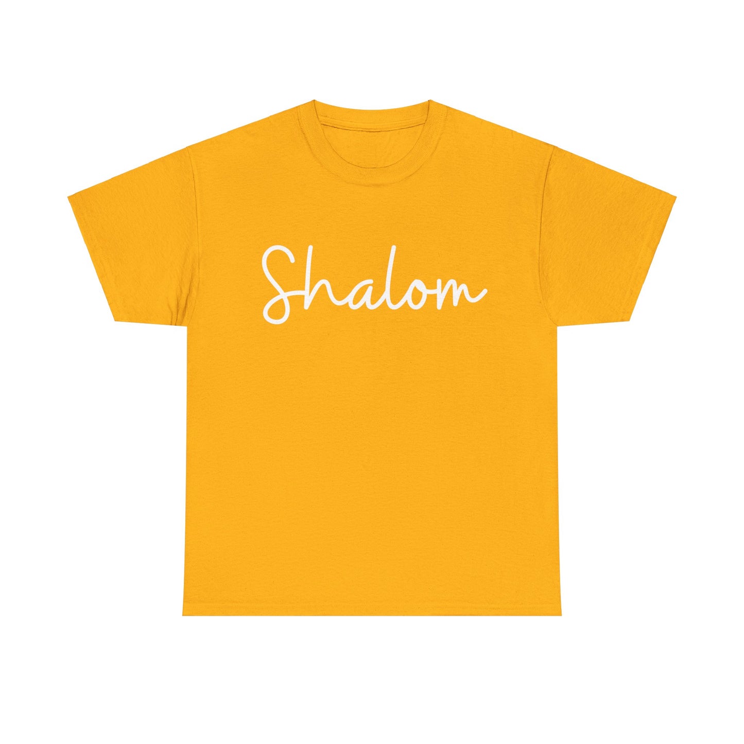 "Shalom" & "Shalom" (Hebrew Greetings) Unisex Heavy Cotton Tee