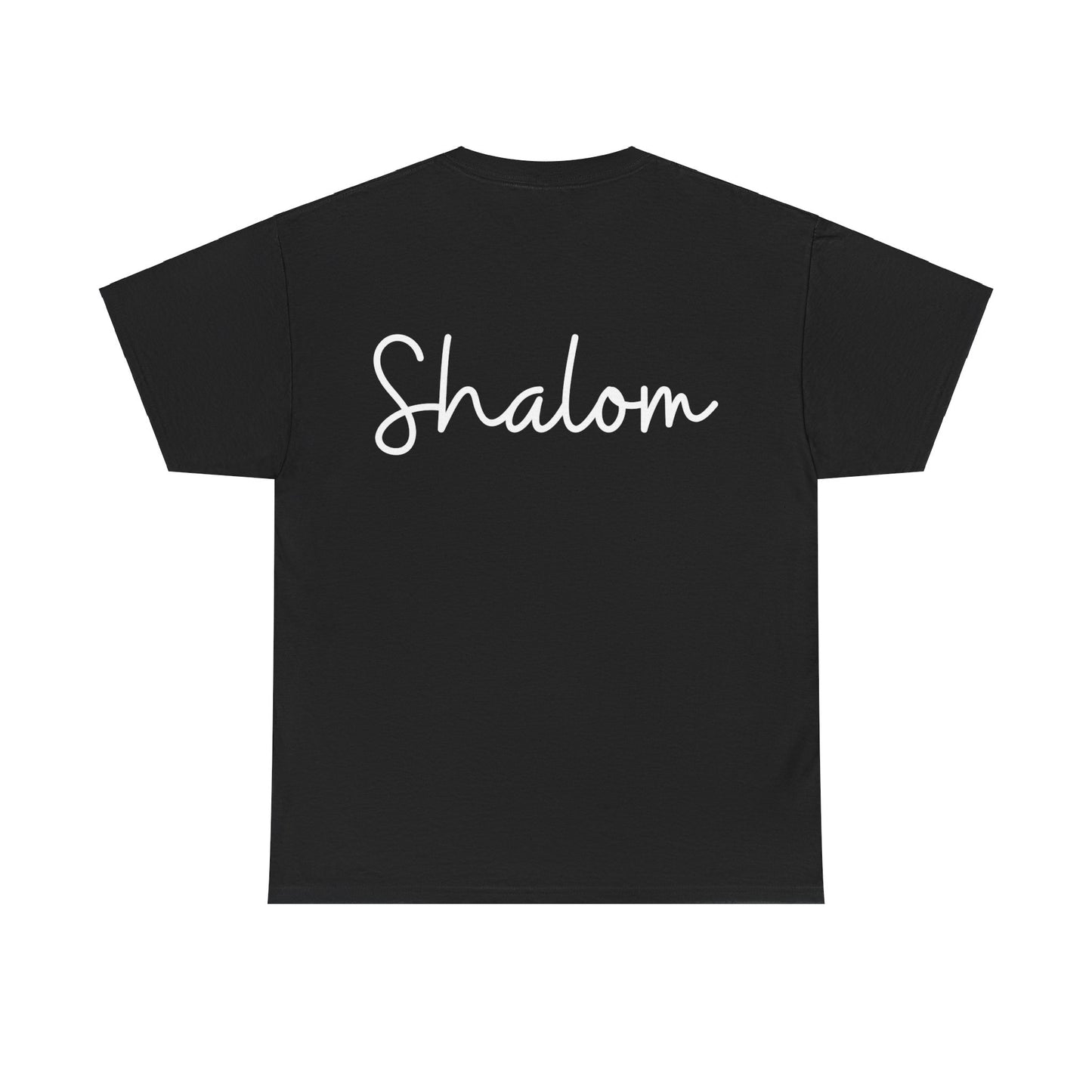"Shalom" & "Shalom" (Hebrew Greetings) Unisex Heavy Cotton Tee