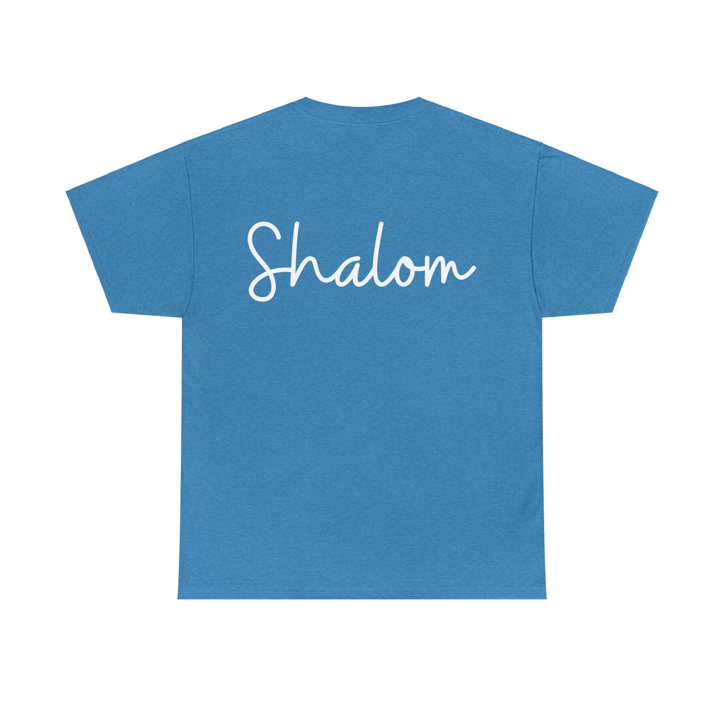 "Shalom" & "Shalom" (Hebrew Greetings) Unisex Heavy Cotton Tee