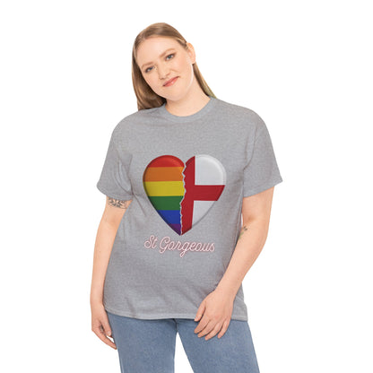 Pride Flag Unisex Tee - Reclaiming the St George's Cross