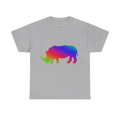Vibrant, rainbow, colourful Rhino. Ideal for any animal or wildlife lover.  T-SHIRT Use your imagine, bringing magic and sparkle to your life.