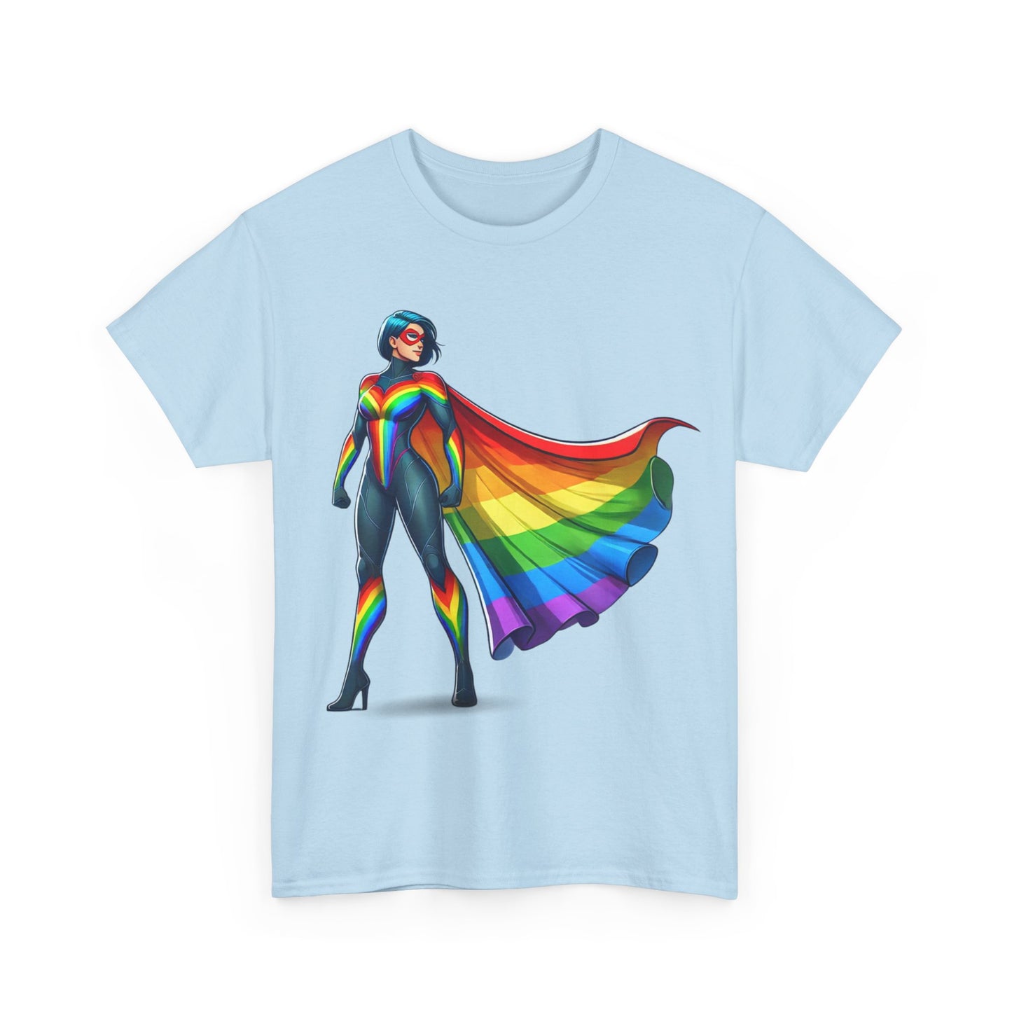 Super Gay Unisex T-Shirt by Unapologetically You featuring exclusive Zankie Creative design; bold LGBTQ+ pride apparel perfect for Pride Month, everyday wear, and celebrating queer identity.