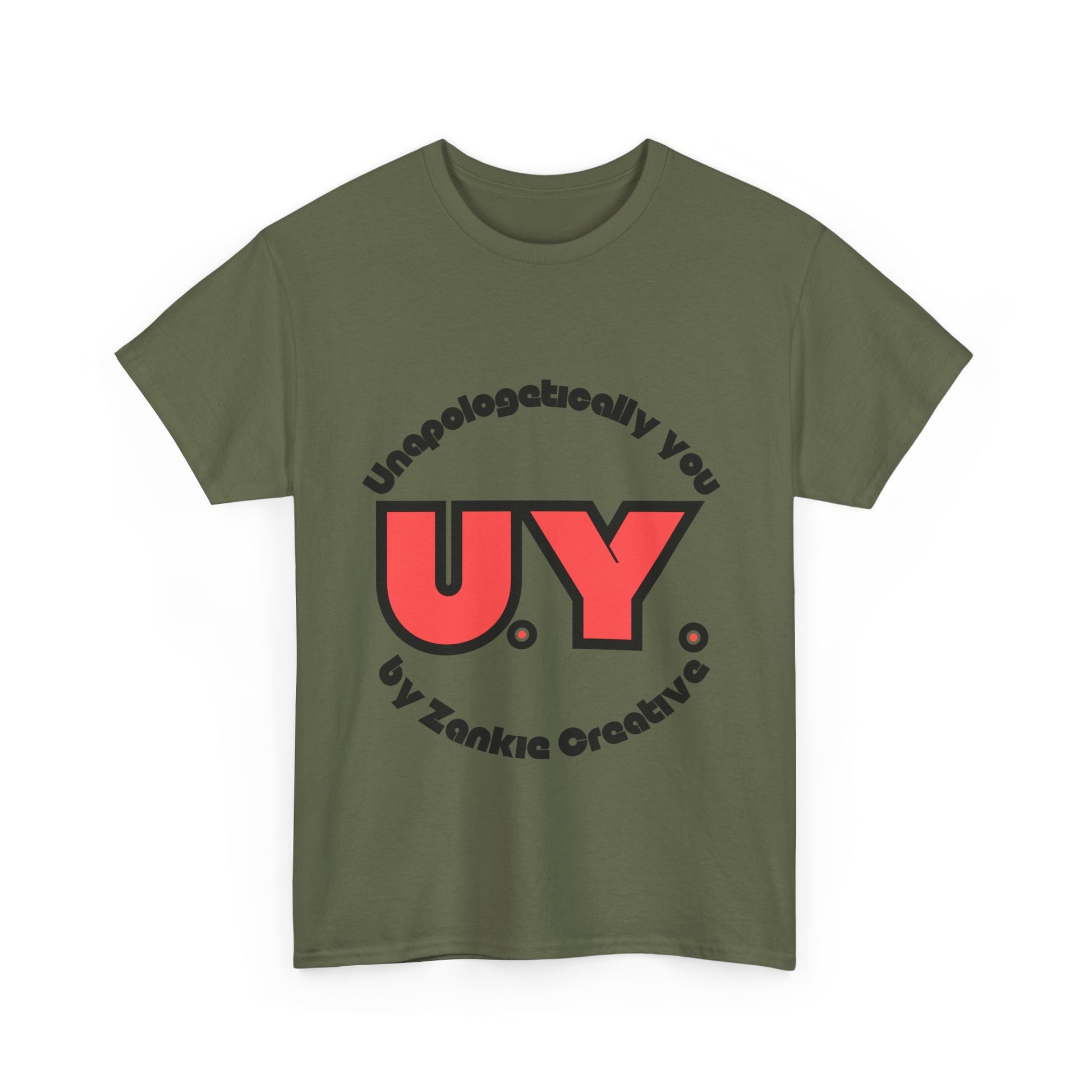 Unapologetically You logo t-shirt featuring bold minimalist design, celebrating individuality and self-expression; ethically sourced cotton, UK-printed, perfect for everyday empowerment and casual streetwear fashion. For all those who strive to be Unapologetically You. 