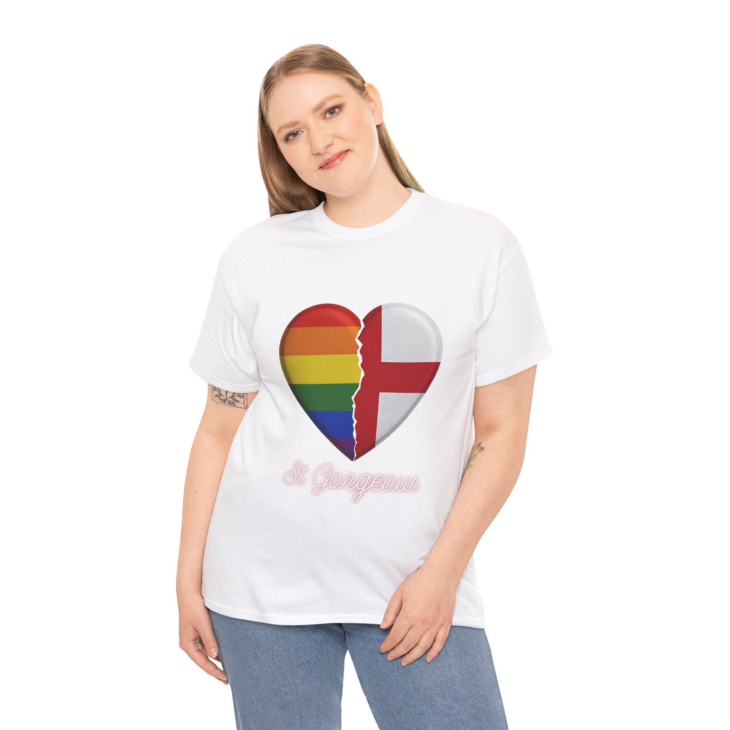 Pride Flag Unisex Tee - Reclaiming the St George's Cross