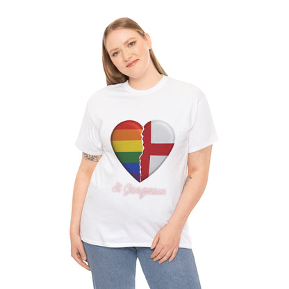 Pride Flag Unisex Tee - Reclaiming the St George's Cross