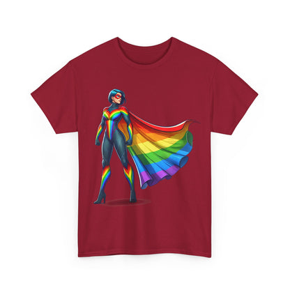 Super Gay Unisex T-Shirt by Unapologetically You featuring exclusive Zankie Creative design; bold LGBTQ+ pride apparel perfect for Pride Month, everyday wear, and celebrating queer identity.