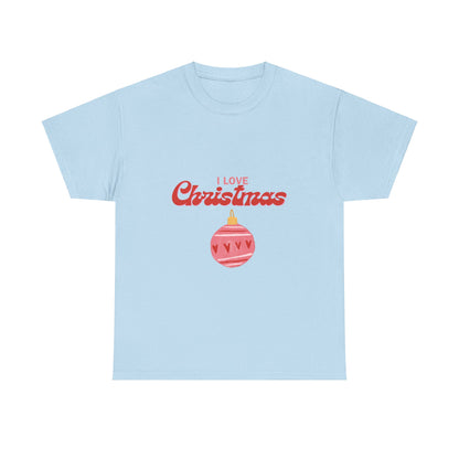 I Love Christmas - Unisex Heavy Cotton Tee