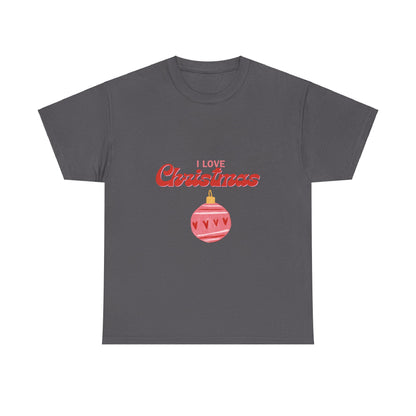 I Love Christmas - Unisex Heavy Cotton Tee