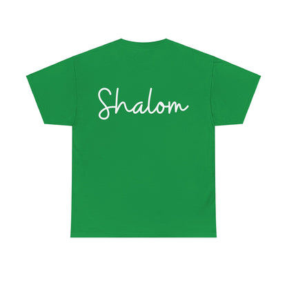"Shalom" & "Shalom" (Hebrew Greetings) Unisex Heavy Cotton Tee