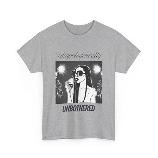 Motivational Unapologetically Unbothered t-shirt – perfect gift for bold women, entrepreneurs, and style rebels