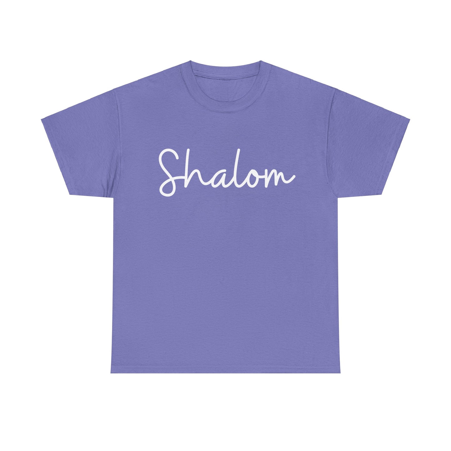 "Shalom" & "Shalom" (Hebrew Greetings) Unisex Heavy Cotton Tee