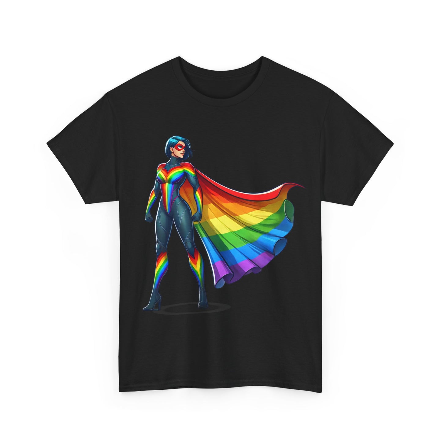 Super Gay Unisex T-Shirt by Unapologetically You featuring exclusive Zankie Creative design; bold LGBTQ+ pride apparel perfect for Pride Month, everyday wear, and celebrating queer identity.