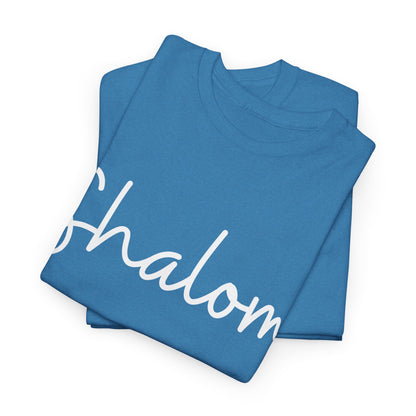 "Shalom" & "Shalom" (Hebrew Greetings) Unisex Heavy Cotton Tee