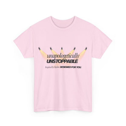 Statement tee with 'Unapologetically Unstoppable' design — inspired by Unapologetic Icon - Taylor Swift. Fashion for bold self-expression.
