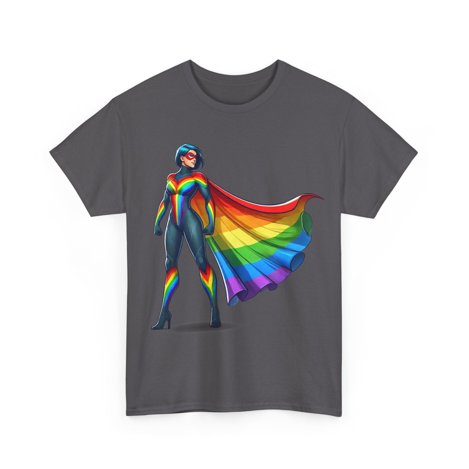 Super Gay Unisex T-Shirt by Unapologetically You featuring exclusive Zankie Creative design; bold LGBTQ+ pride apparel perfect for Pride Month, everyday wear, and celebrating queer identity.