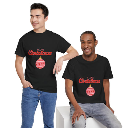 I Love Christmas - Unisex Heavy Cotton Tee