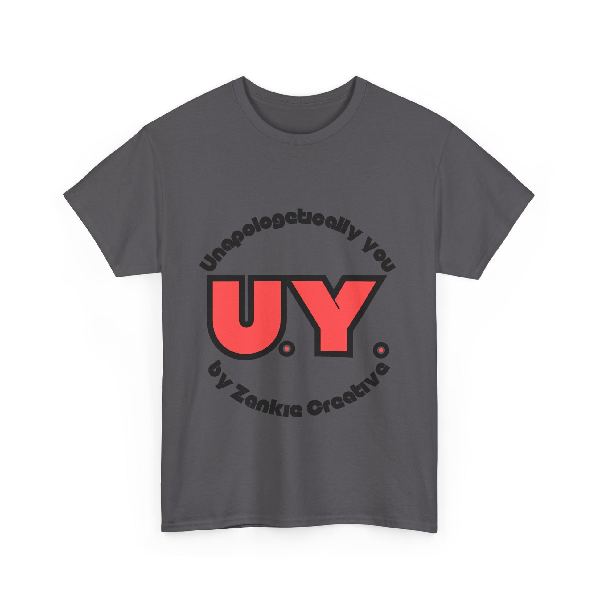 Unapologetically You logo t-shirt featuring bold minimalist design, celebrating individuality and self-expression; ethically sourced cotton, UK-printed, perfect for everyday empowerment and casual streetwear fashion. For all those who strive to be Unapologetically You. 